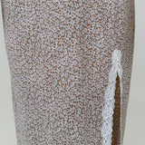 Angela Lace Trim Midi Skirt - PAPER DOLL