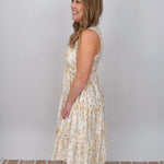 Jennifer Aniston Floral Midi Dress - PAPER DOLL