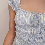 Open Air Striped Mini Dress - PAPER DOLL