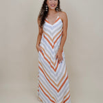 Sherri Lynn Wide Stripe Midi Dress - PAPER DOLL
