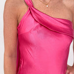 Abby Vibrant Satin Maxi Dress - PAPER DOLL