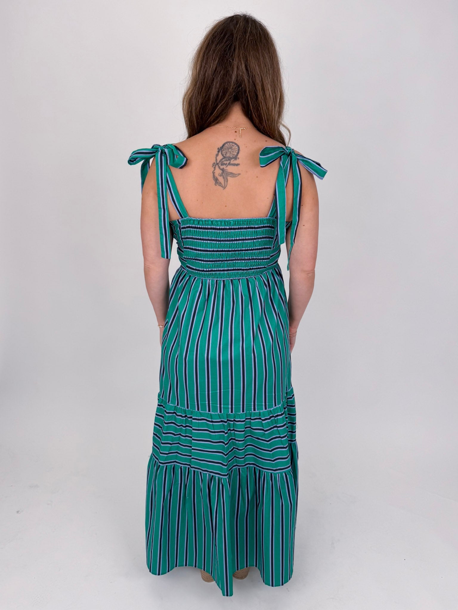 Naomi Stripe Tiered Maxi Dress - PAPER DOLL