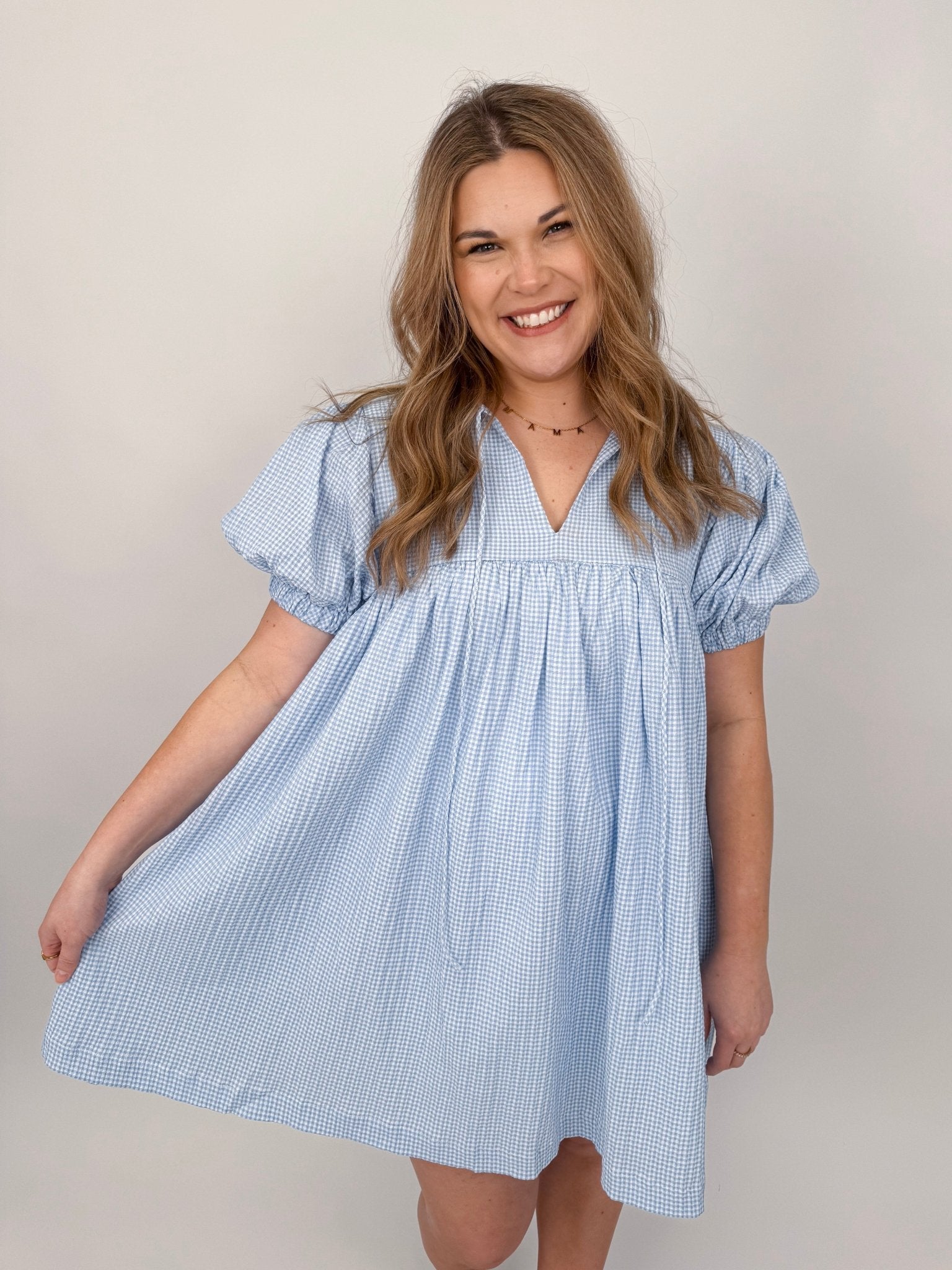 Country Charm Gingham Dress - PAPER DOLL