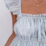 Ella Eyelet Babydoll Mini Dress - PAPER DOLL