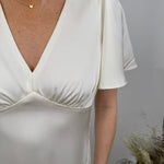 Trina V - Neck Midi Dress - PAPER DOLL