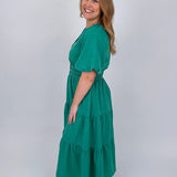 Time Will Tell Tiered Midi Dress - PAPER DOLL