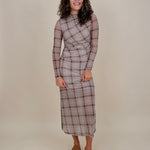 Harlow Plaid Mesh Dress - PAPER DOLL