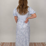 Dianna Floral & Striped Midi Dress - PAPER DOLL