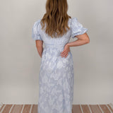 Dianna Floral & Striped Midi Dress - PAPER DOLL