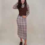 Harlow Plaid Mesh Dress - PAPER DOLL