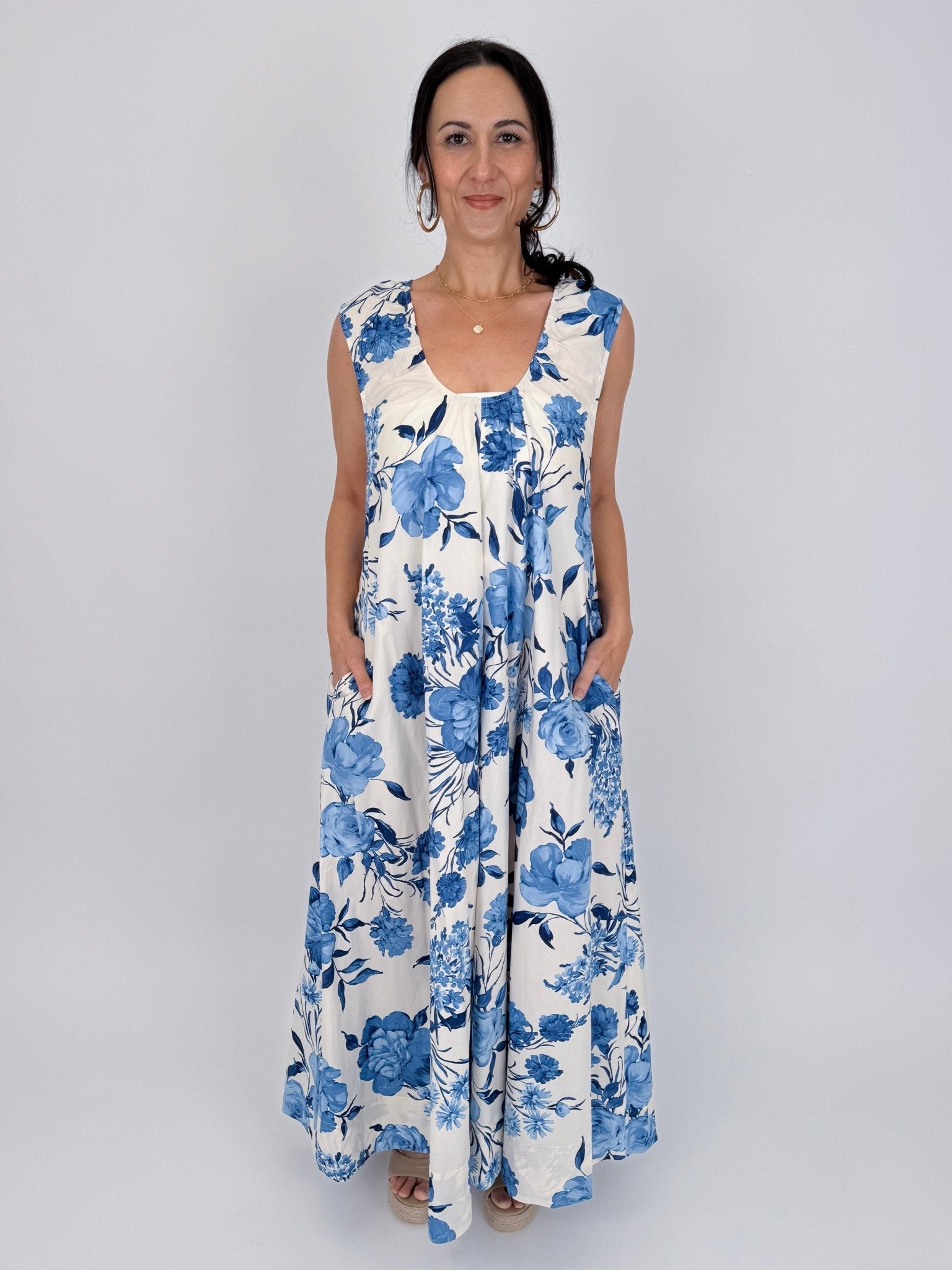 Not A Day Late Floral Maxi Dress - PAPER DOLL