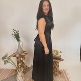 Destiny Satin Midi Dress - PAPER DOLL