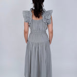 Cheryl Square Neck Midi Dress - PAPER DOLL