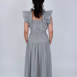 Cheryl Square Neck Midi Dress - PAPER DOLL