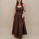 Sadie Smocked Midi Dress - PAPER DOLL
