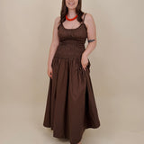 Sadie Smocked Midi Dress - PAPER DOLL
