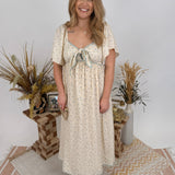 Streets of Joy Floral Midi Dress - PAPER DOLL