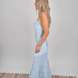 Cindy Floral Flared Maxi Dress - PAPER DOLL