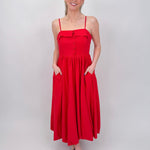 Ursula Bubble Hem Midi Dress - PAPER DOLL