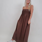 Liv Pintuck Midi Dress - PAPER DOLL