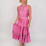 Look At You Shine Pleated Dress - PAPER DOLL