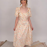 The Eleanor Floral Midi Dress - PAPER DOLL