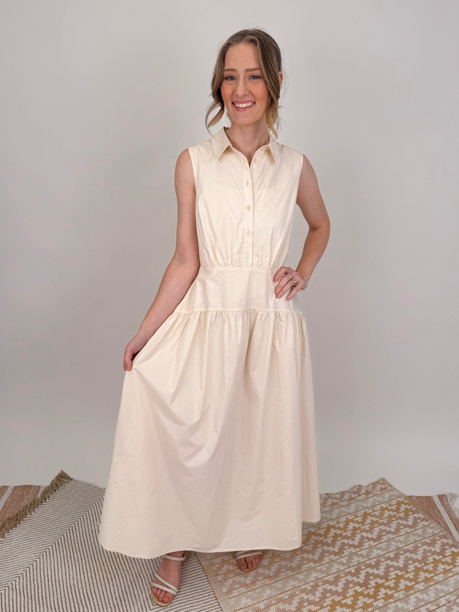 The Beatrice Elevated Midi Dress - PAPER DOLL