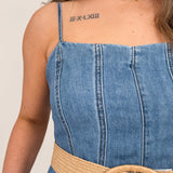 Leighton Paneled Romper - PAPER DOLL