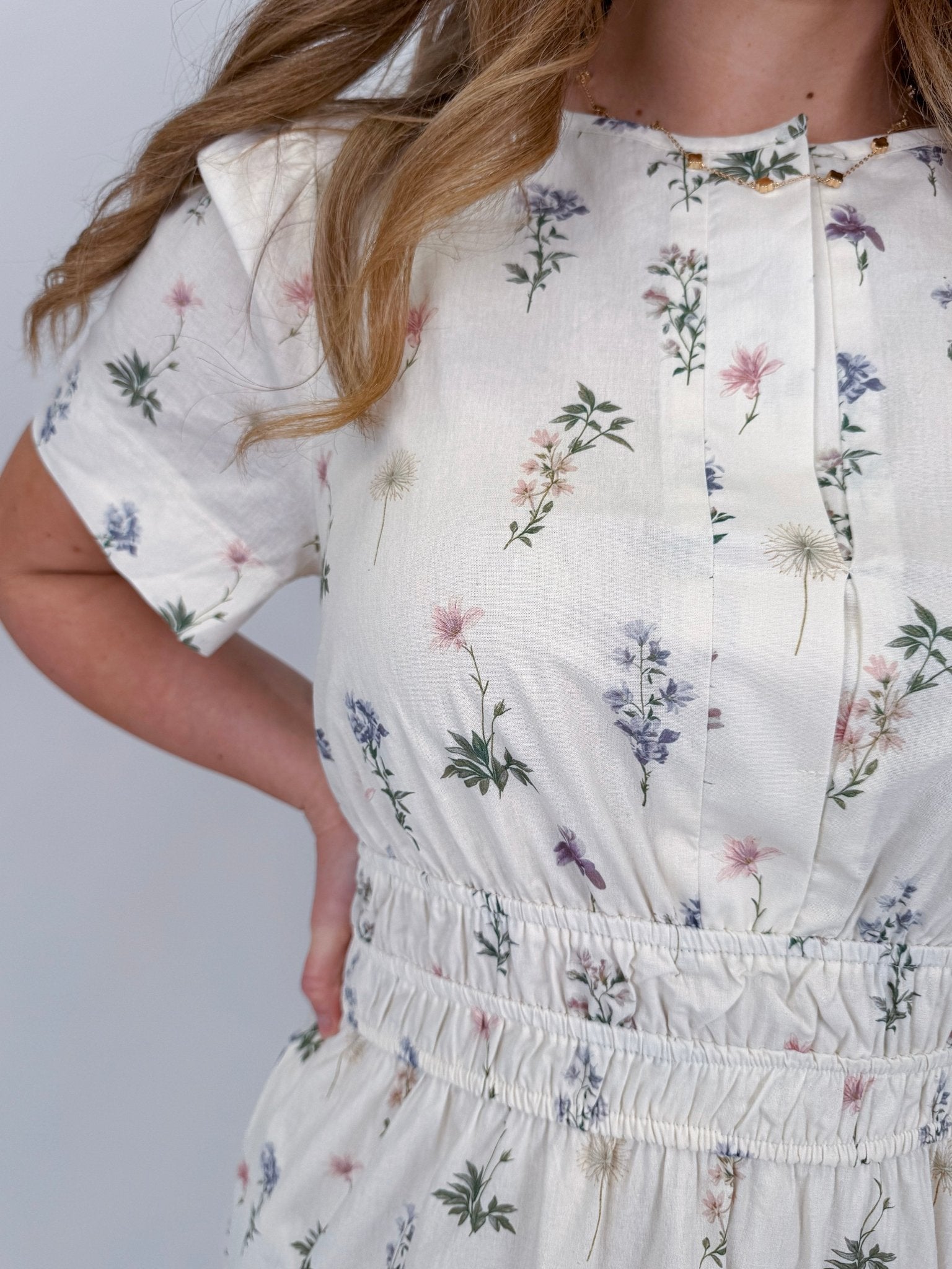 Wanda Floral Midi Dress - PAPER DOLL
