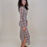 Harlow Plaid Mesh Dress - PAPER DOLL