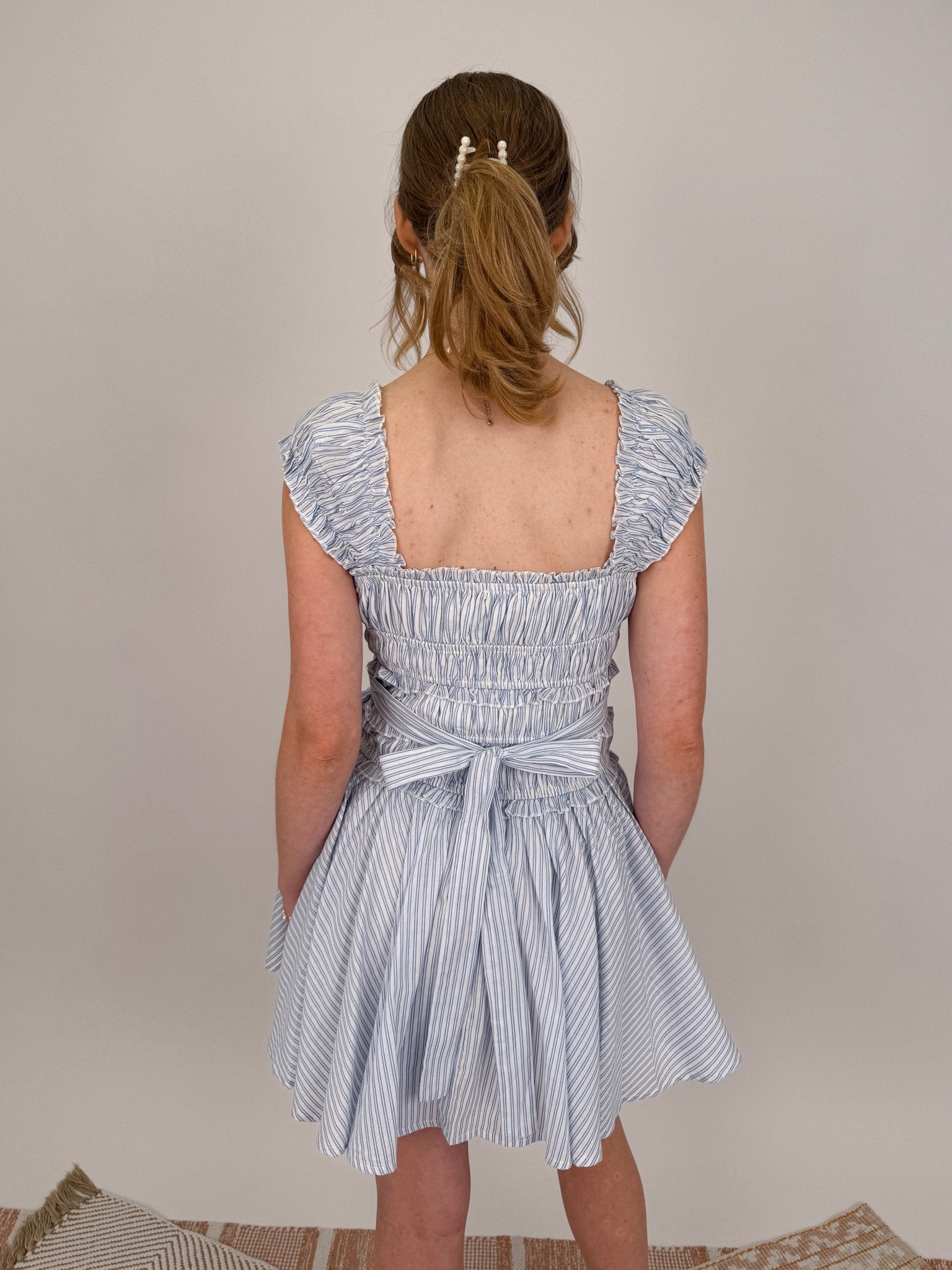 Open Air Striped Mini Dress - PAPER DOLL