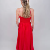 Ursula Bubble Hem Midi Dress - PAPER DOLL