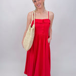 Ursula Bubble Hem Midi Dress - PAPER DOLL