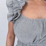 Cheryl Square Neck Midi Dress - PAPER DOLL