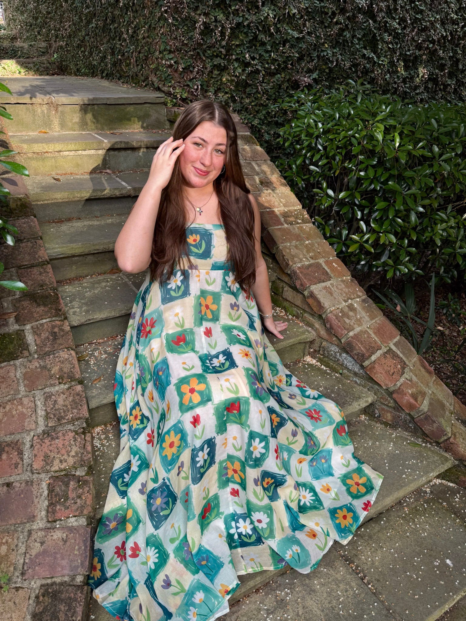 Arabella Flower Print Maxi Dress - PAPER DOLL