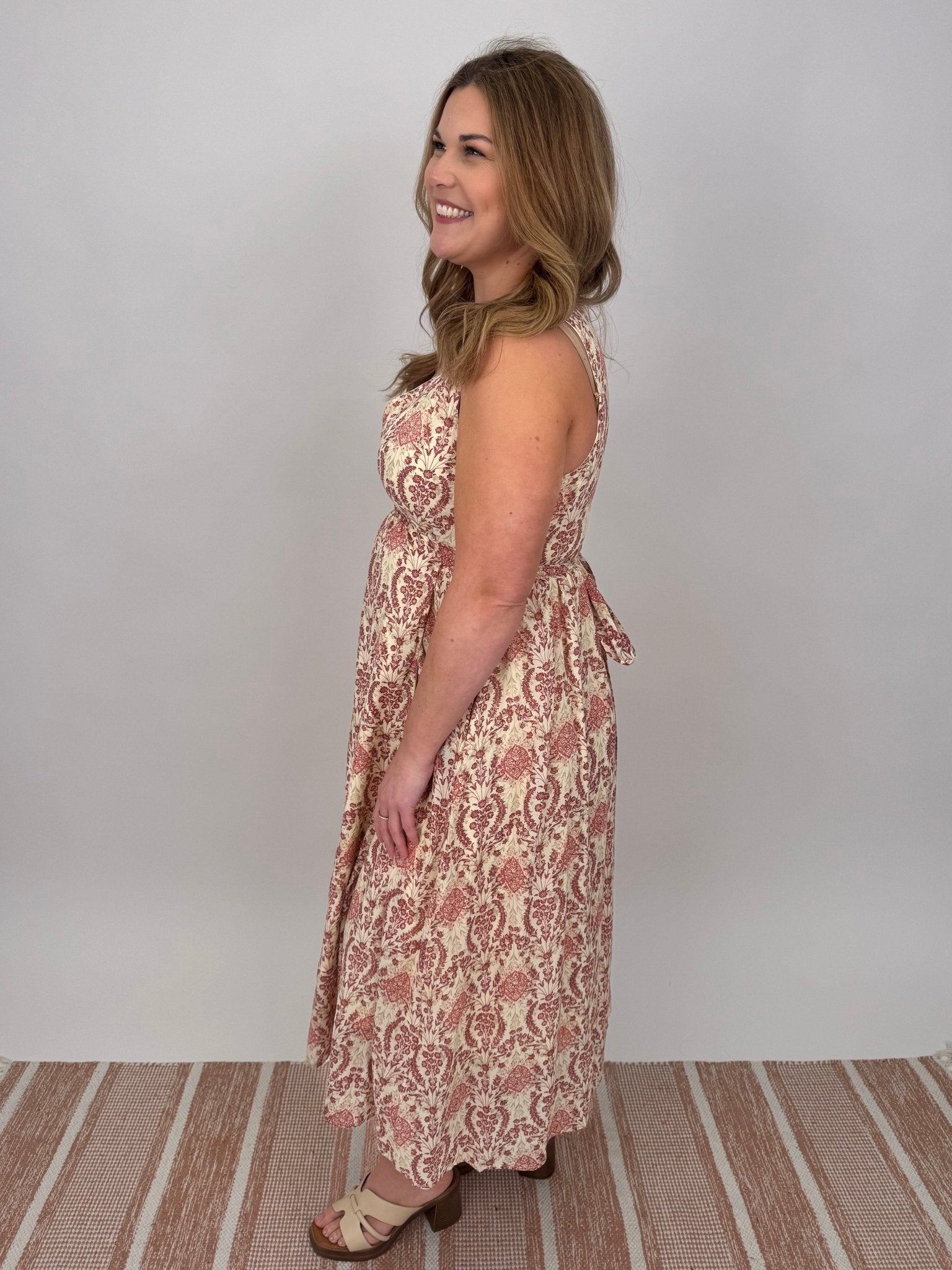 Waverly Wrap Midi Dress - PAPER DOLL