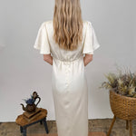 Trina V - Neck Midi Dress - PAPER DOLL