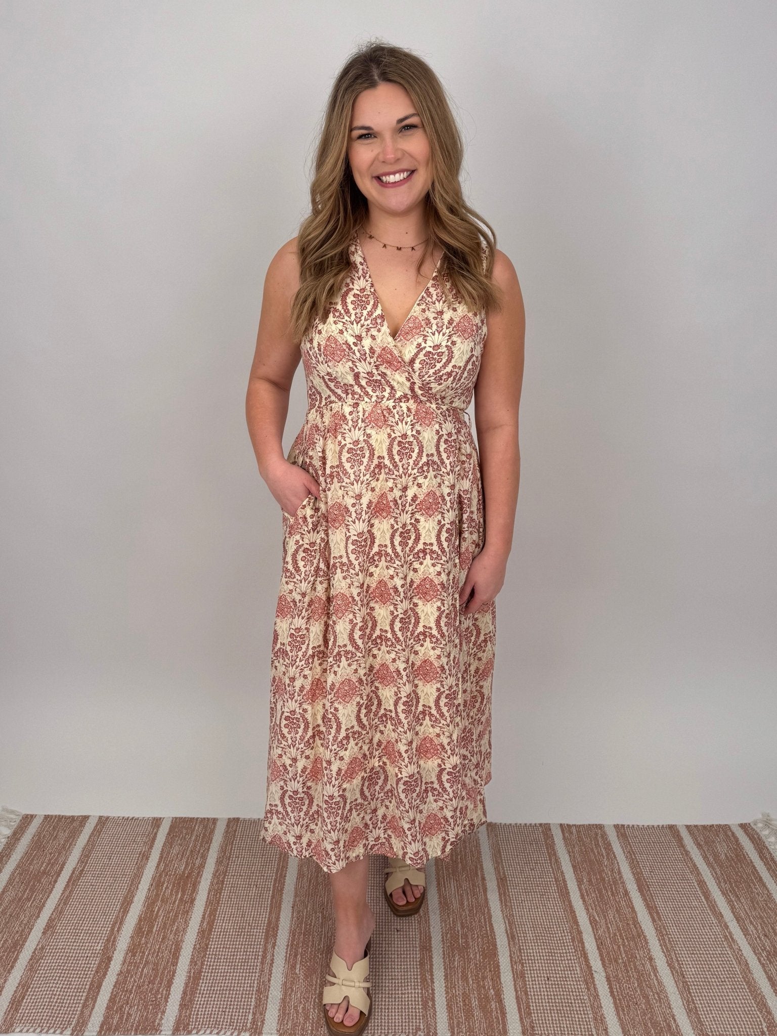 Waverly Wrap Midi Dress - PAPER DOLL