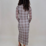 Harlow Plaid Mesh Dress - PAPER DOLL