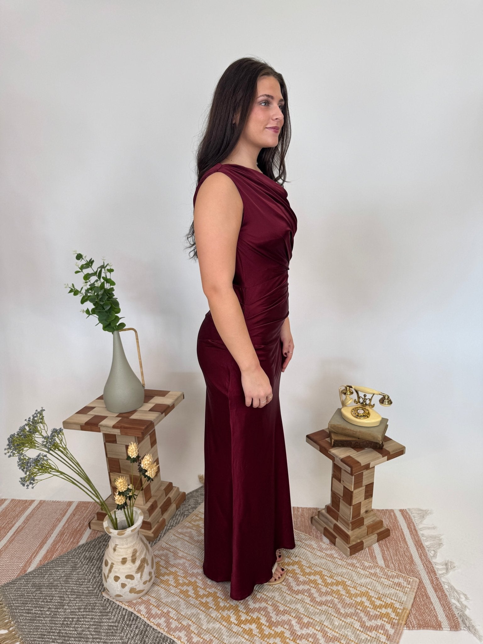Holly One Shoulder Maxi Dress – PAPER DOLL