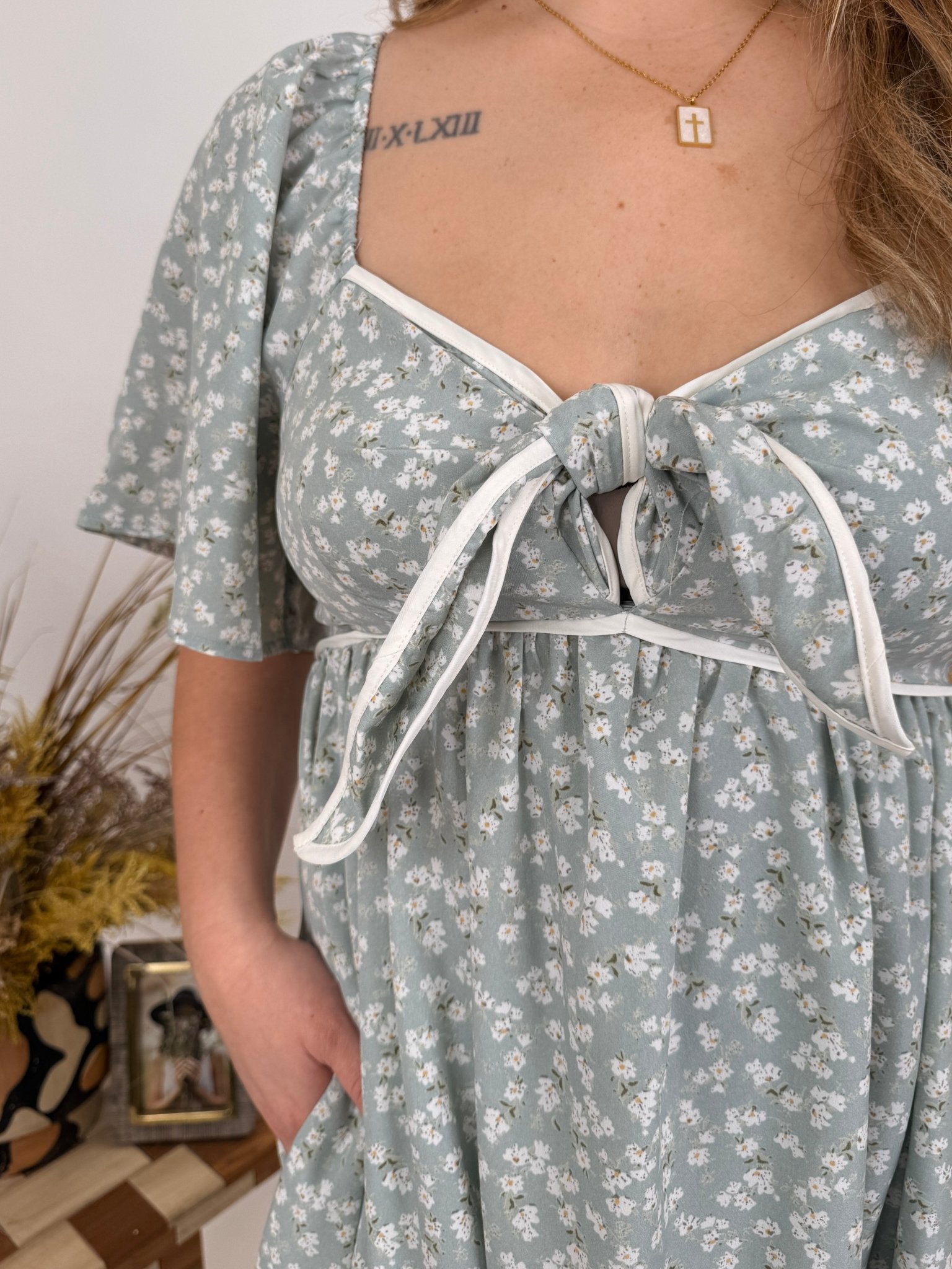 Streets of Joy Floral Midi Dress - PAPER DOLL
