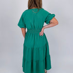 Time Will Tell Tiered Midi Dress - PAPER DOLL