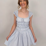 Open Air Striped Mini Dress - PAPER DOLL