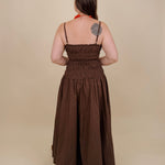 Sadie Smocked Midi Dress - PAPER DOLL
