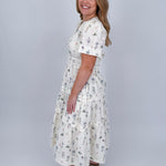 Wanda Floral Midi Dress - PAPER DOLL