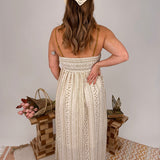 Sweeter Than Honey Crochet Maxi Dress - PAPER DOLL