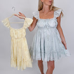 Ella Eyelet Babydoll Mini Dress - PAPER DOLL