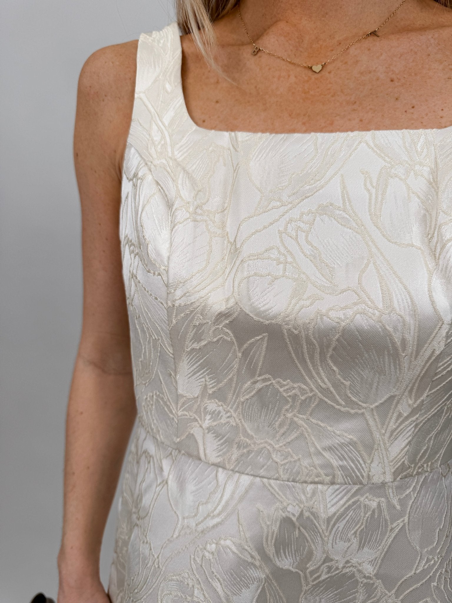 See It Through Flare Midi Dress - PAPER DOLL