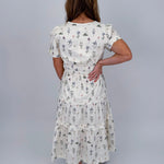 Wanda Floral Midi Dress - PAPER DOLL