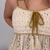 Sweeter Than Honey Crochet Maxi Dress - PAPER DOLL